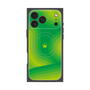 プレミアムスクエアケース with MagSafe［ CASEPLAY Winding Pattern - Green ］