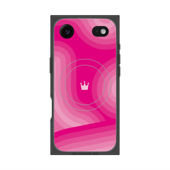 プレミアムスクエアケース with MagSafe［ CASEPLAY Winding Pattern - Pink ］