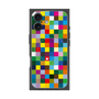 プレミアムスクエアケース with MagSafe［ CASEPLAY Rainbow Check ］