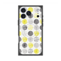 プレミアムスクエアケース with MagSafe［ Nordic Circle - Yellow ］