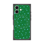 プレミアムスクエアケース with MagSafe［ Drawing Dot - Green ］