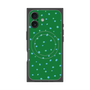 プレミアムスクエアケース with MagSafe［ Drawing Dot - Green ］