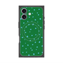 プレミアムスクエアケース with MagSafe［ Drawing Dot - Green ］