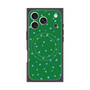 プレミアムスクエアケース with MagSafe［ Drawing Dot - Green ］