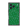 プレミアムスクエアケース with MagSafe［ Drawing Dot - Green ］