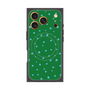プレミアムスクエアケース with MagSafe［ Drawing Dot - Green ］