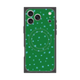 プレミアムスクエアケース with MagSafe［ Drawing Dot - Green ］