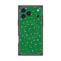 プレミアムスクエアケース with MagSafe［ Drawing Dot - Green ］