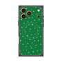 プレミアムスクエアケース with MagSafe［ Drawing Dot - Green ］