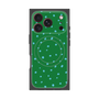 プレミアムスクエアケース with MagSafe［ Drawing Dot - Green ］