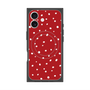 プレミアムスクエアケース with MagSafe［ Drawing Dot - Red ］