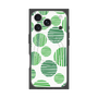 プレミアムスクエアケース with MagSafe［ Nordic Dot - Green ］