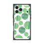 プレミアムスクエアケース with MagSafe［ Nordic Dot - Green ］