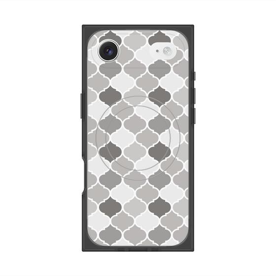 プレミアムスクエアケース with MagSafe［ Moroccan1 color - Gray ］