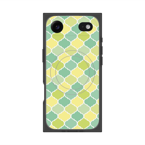 プレミアムスクエアケース with MagSafe［ Moroccan1 color - Green ］