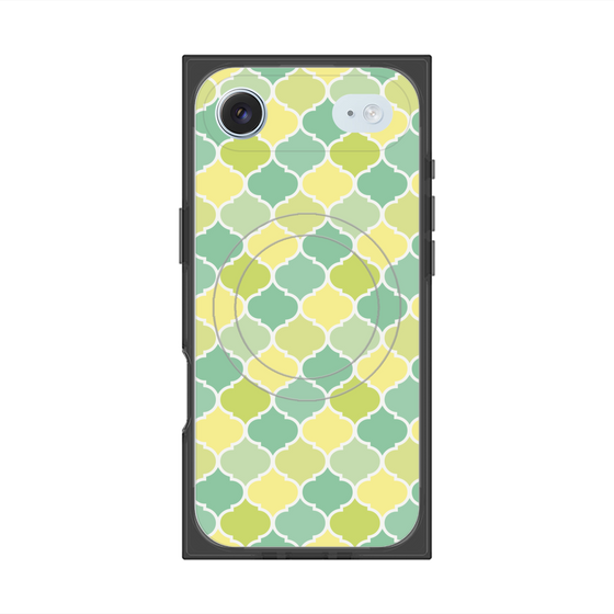 プレミアムスクエアケース with MagSafe［ Moroccan1 color - Green ］