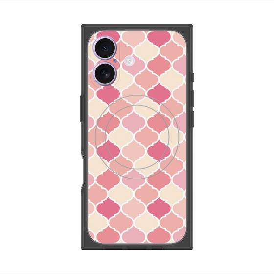 プレミアムスクエアケース with MagSafe［ Moroccan1 color - Pink ］
