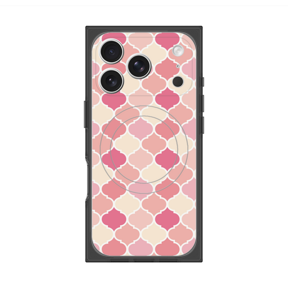 プレミアムスクエアケース with MagSafe［ Moroccan1 color - Pink ］