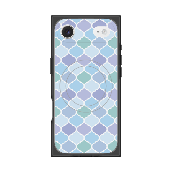 プレミアムスクエアケース with MagSafe［ Moroccan1 color - Blue ］