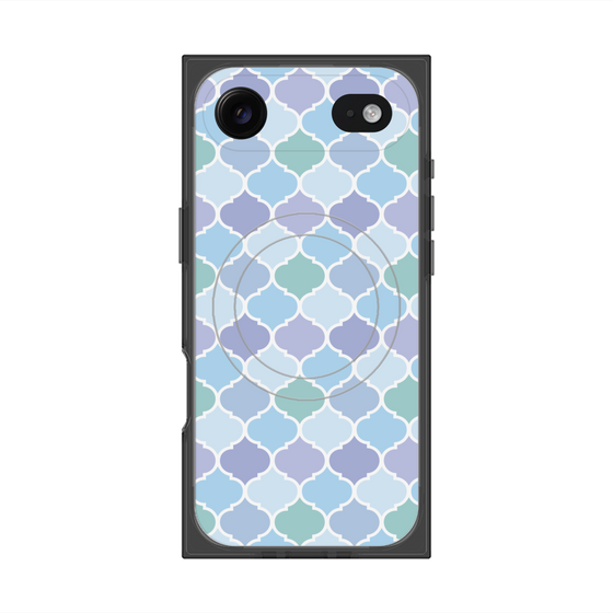 プレミアムスクエアケース with MagSafe［ Moroccan1 color - Blue ］