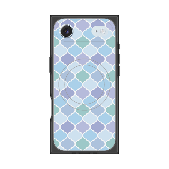 プレミアムスクエアケース with MagSafe［ Moroccan1 color - Blue ］