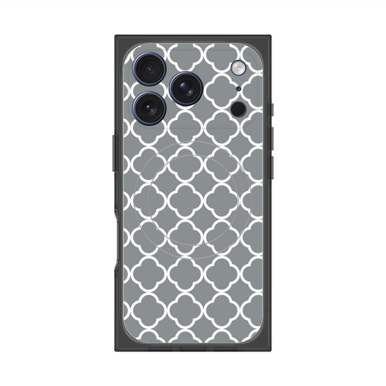 プレミアムスクエアケース with MagSafe［ Moroccan2 - Gray ］