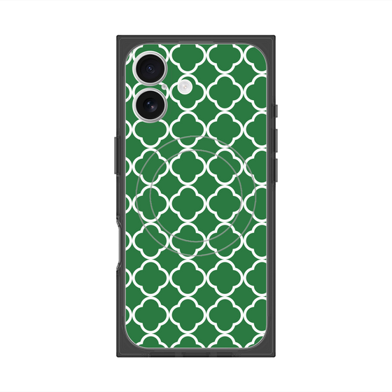 プレミアムスクエアケース with MagSafe［ Moroccan2 - Green ］