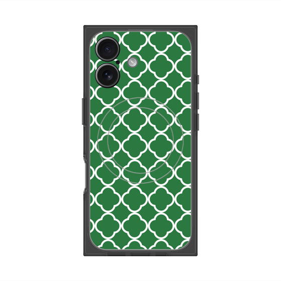 プレミアムスクエアケース with MagSafe［ Moroccan2 - Green ］