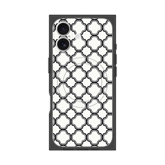 プレミアムスクエアケース with MagSafe［ Moroccan3 - Black ］