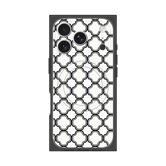プレミアムスクエアケース with MagSafe［ Moroccan3 - Black ］