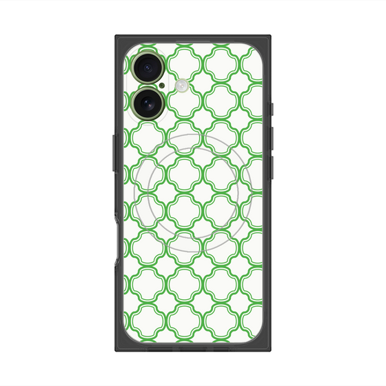 プレミアムスクエアケース with MagSafe［ Moroccan3 - Green ］