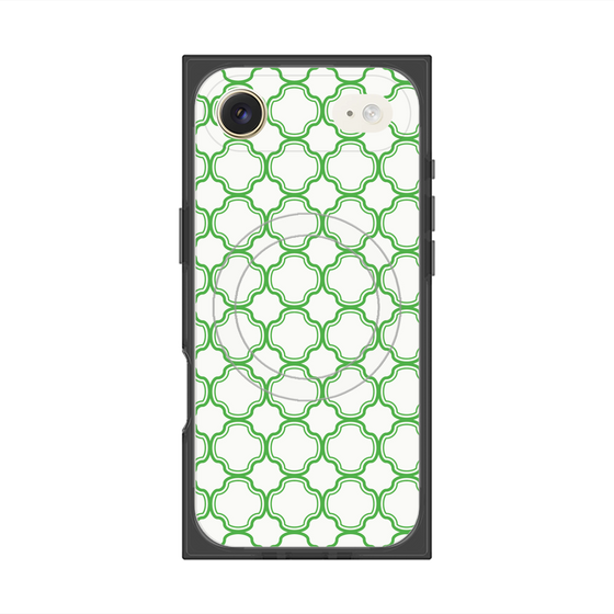 プレミアムスクエアケース with MagSafe［ Moroccan3 - Green ］