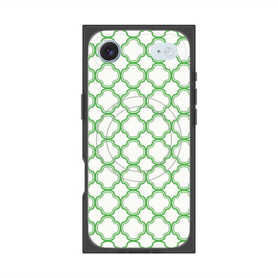 プレミアムスクエアケース with MagSafe［ Moroccan3 - Green ］
