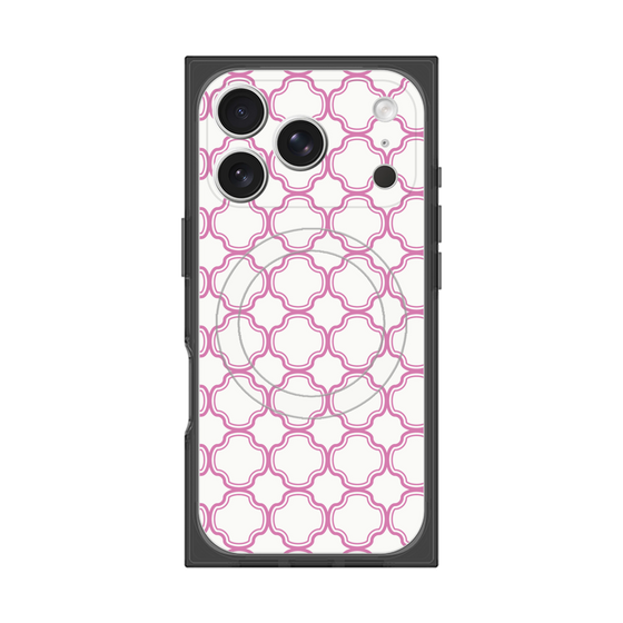 プレミアムスクエアケース with MagSafe［ Moroccan3 - Pink ］
