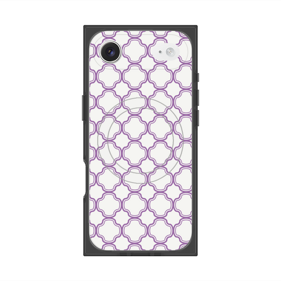 プレミアムスクエアケース with MagSafe［ Moroccan3 - Purple ］