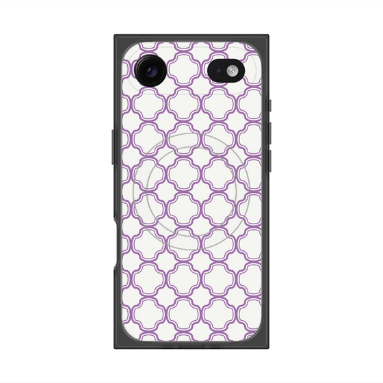 プレミアムスクエアケース with MagSafe［ Moroccan3 - Purple ］