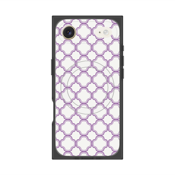 プレミアムスクエアケース with MagSafe［ Moroccan3 - Purple ］