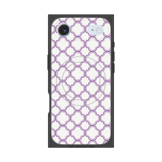 プレミアムスクエアケース with MagSafe［ Moroccan3 - Purple ］