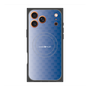 プレミアムスクエアケース with MagSafe［ CASEPLAY Check - Blue ］