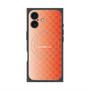 プレミアムスクエアケース with MagSafe［ CASEPLAY Check - Orange ］
