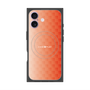 プレミアムスクエアケース with MagSafe［ CASEPLAY Check - Orange ］