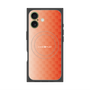 プレミアムスクエアケース with MagSafe［ CASEPLAY Check - Orange ］