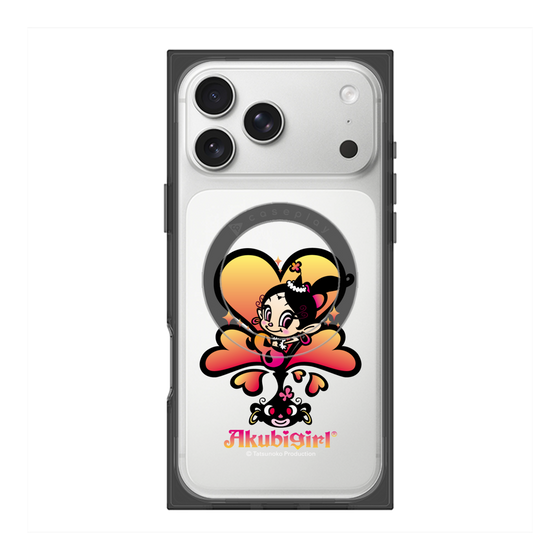 プレミアムスクエアケース with MagSafe［ アクビガール - ハート ］