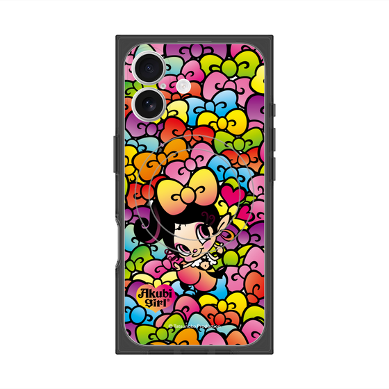 プレミアムスクエアケース with MagSafe［ アクビガール - リボン ］