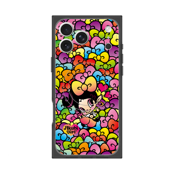 プレミアムスクエアケース with MagSafe［ アクビガール - リボン ］