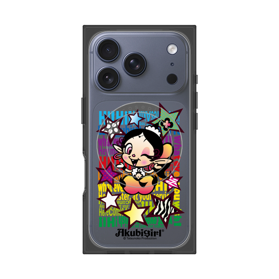 プレミアムスクエアケース with MagSafe［ アクビガール - スター ］