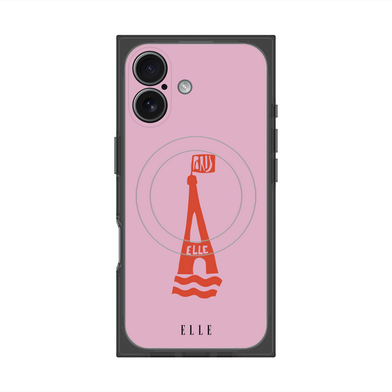 プレミアムスクエアケース with MagSafe［ ELLE - PARIS ］