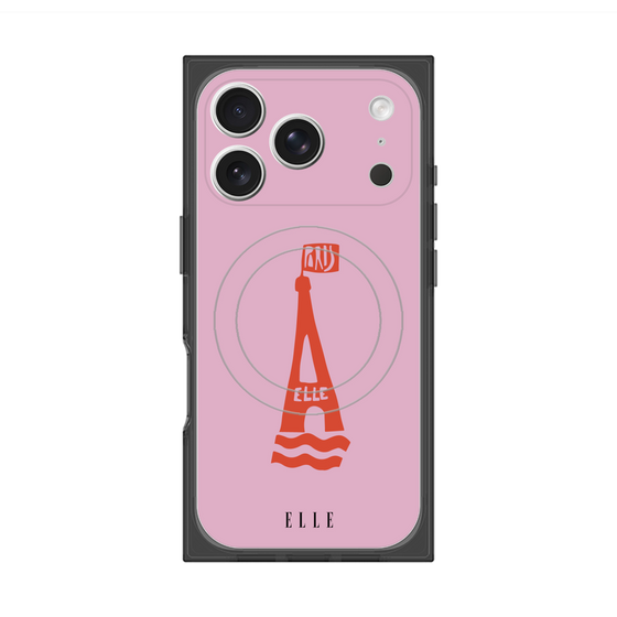 プレミアムスクエアケース with MagSafe［ ELLE - PARIS ］