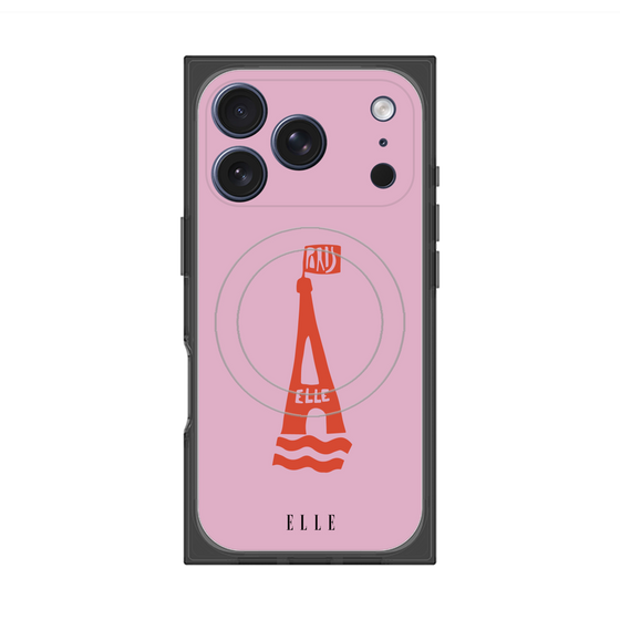 プレミアムスクエアケース with MagSafe［ ELLE - PARIS ］