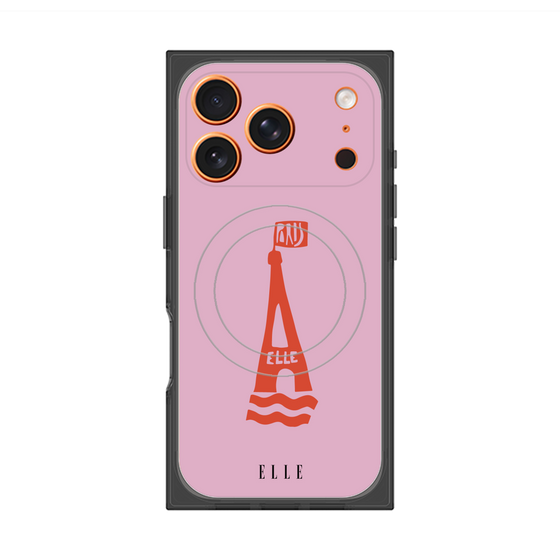 プレミアムスクエアケース with MagSafe［ ELLE - PARIS ］